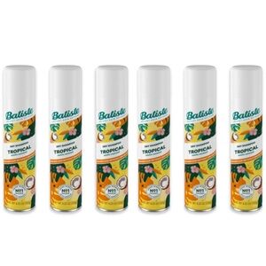 NEW Lot of 6x [Batiste] TROPICAL Dry Shampoo - Full size, not travel!